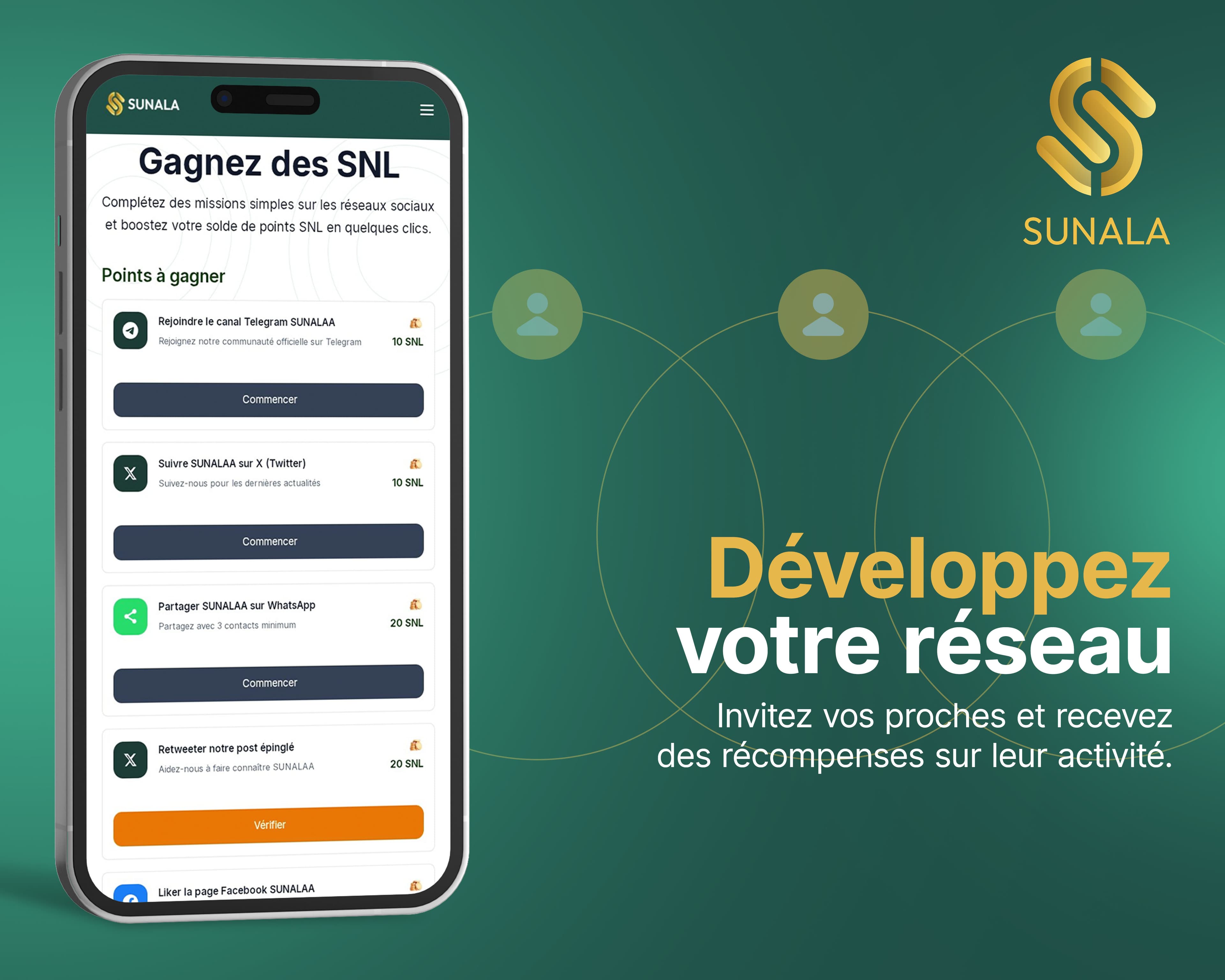 Invitez votre réseau